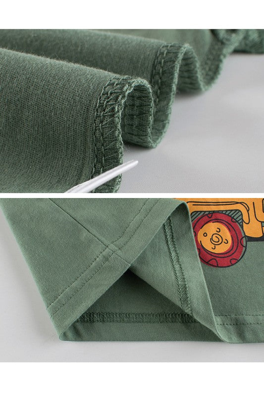 Boys Automobile Print Tees