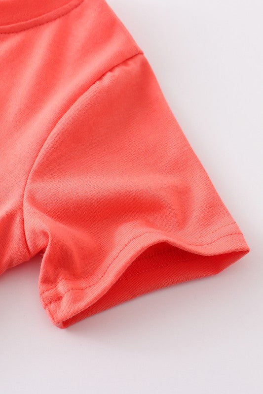 Marine creature embroidery boy set