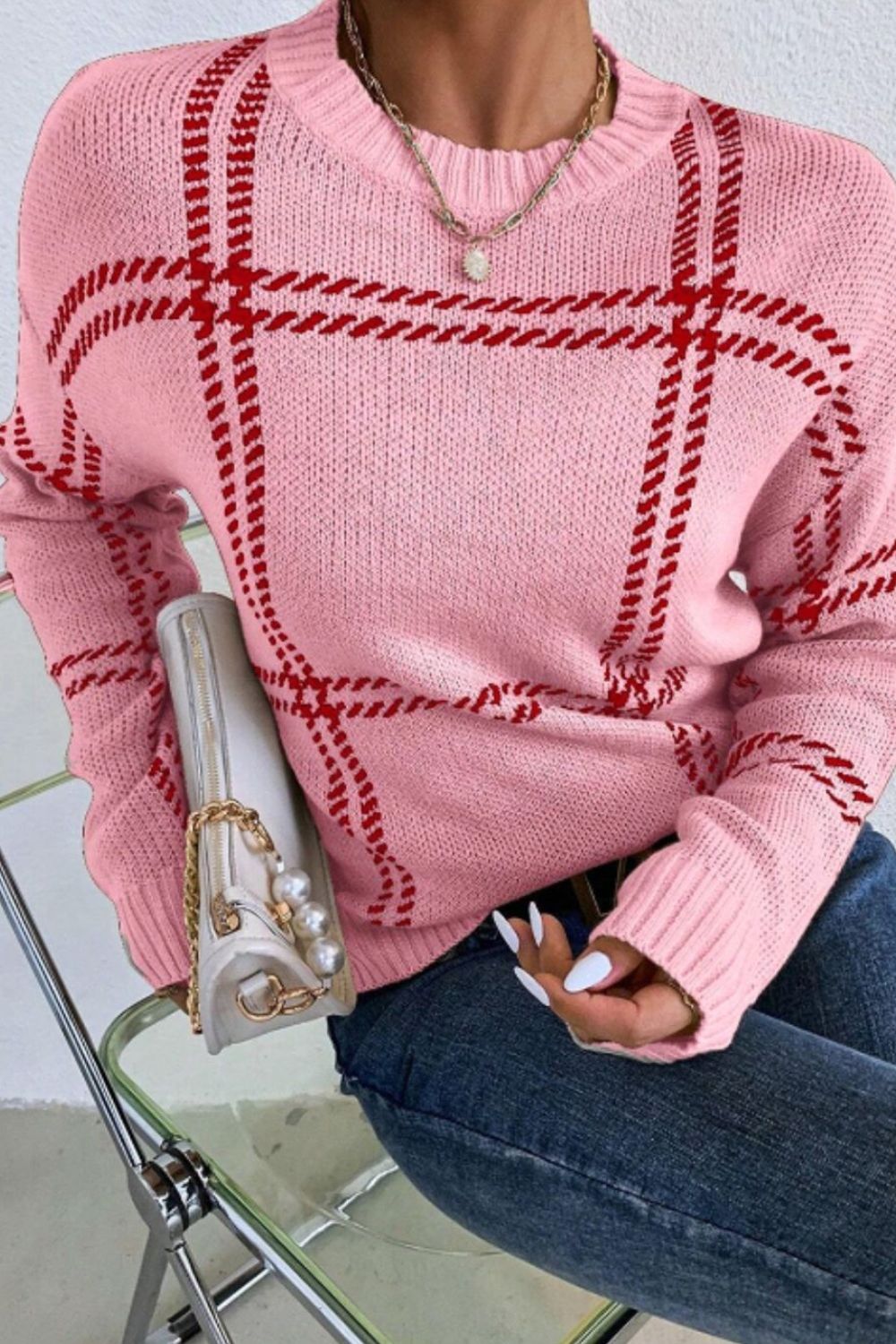 Cozy Blush Pink Sweater