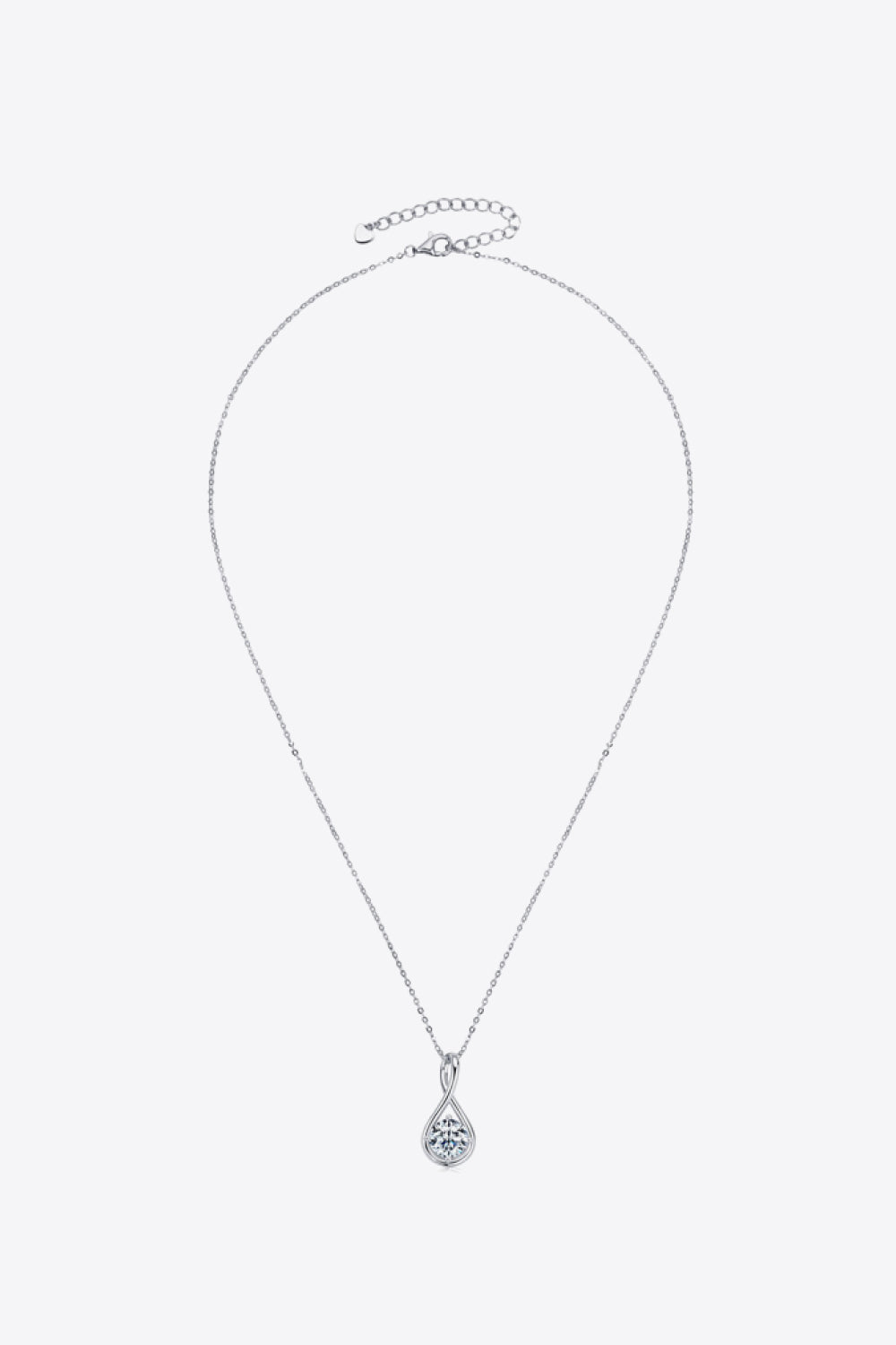 Moissanite 2 Carat  Sterling Silver Necklace