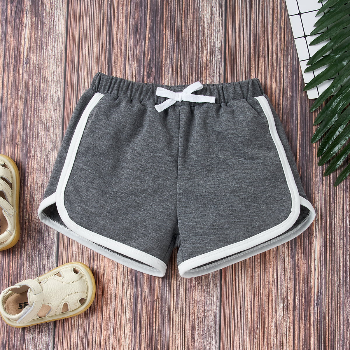 Round Neck Buttoned T-Shirt and Shorts Set